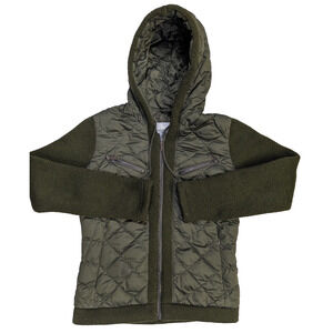 Eddie Bauer Premium Goose Down Coat Women Size M Brown 550 Fill Long Sleeve